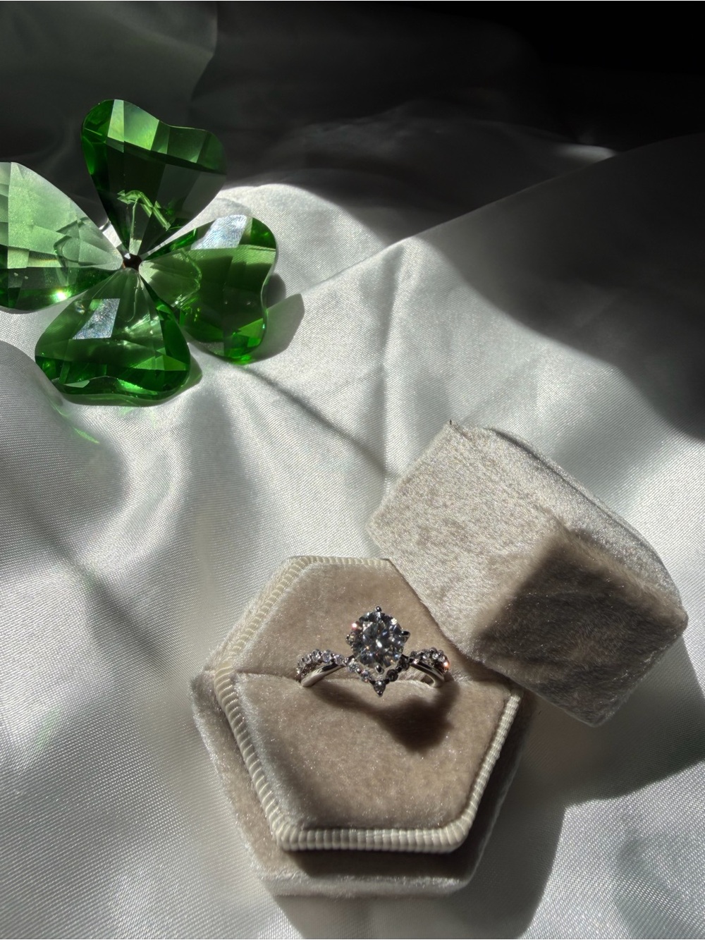 Dazzling 1 Ct Moissanite Crown Ring | Size 5 | 925 Sterling Silver | NEW